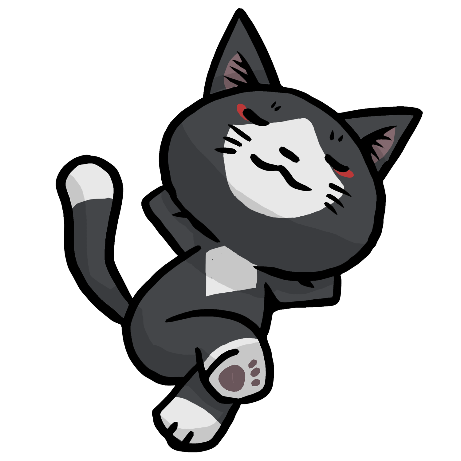 お昼寝するトワのイラスト