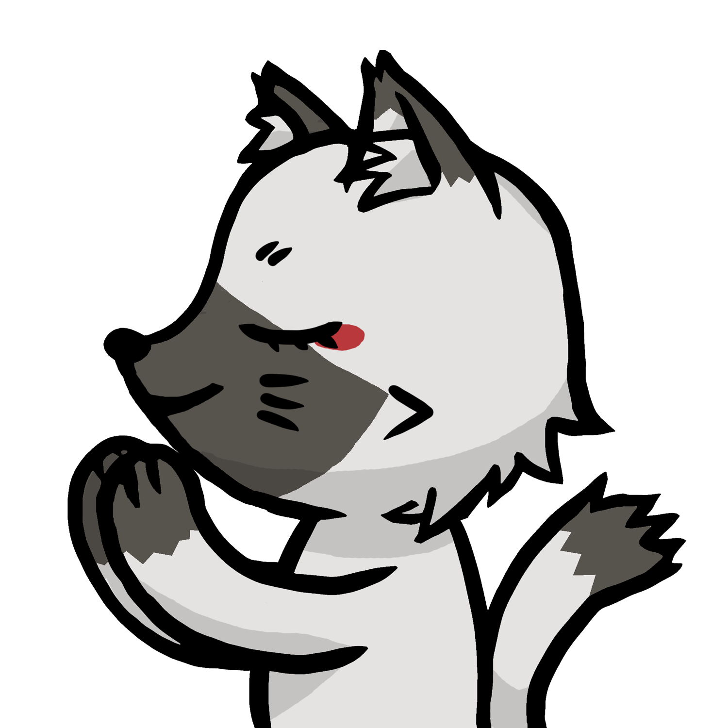 手を合わせるセツナのイラスト