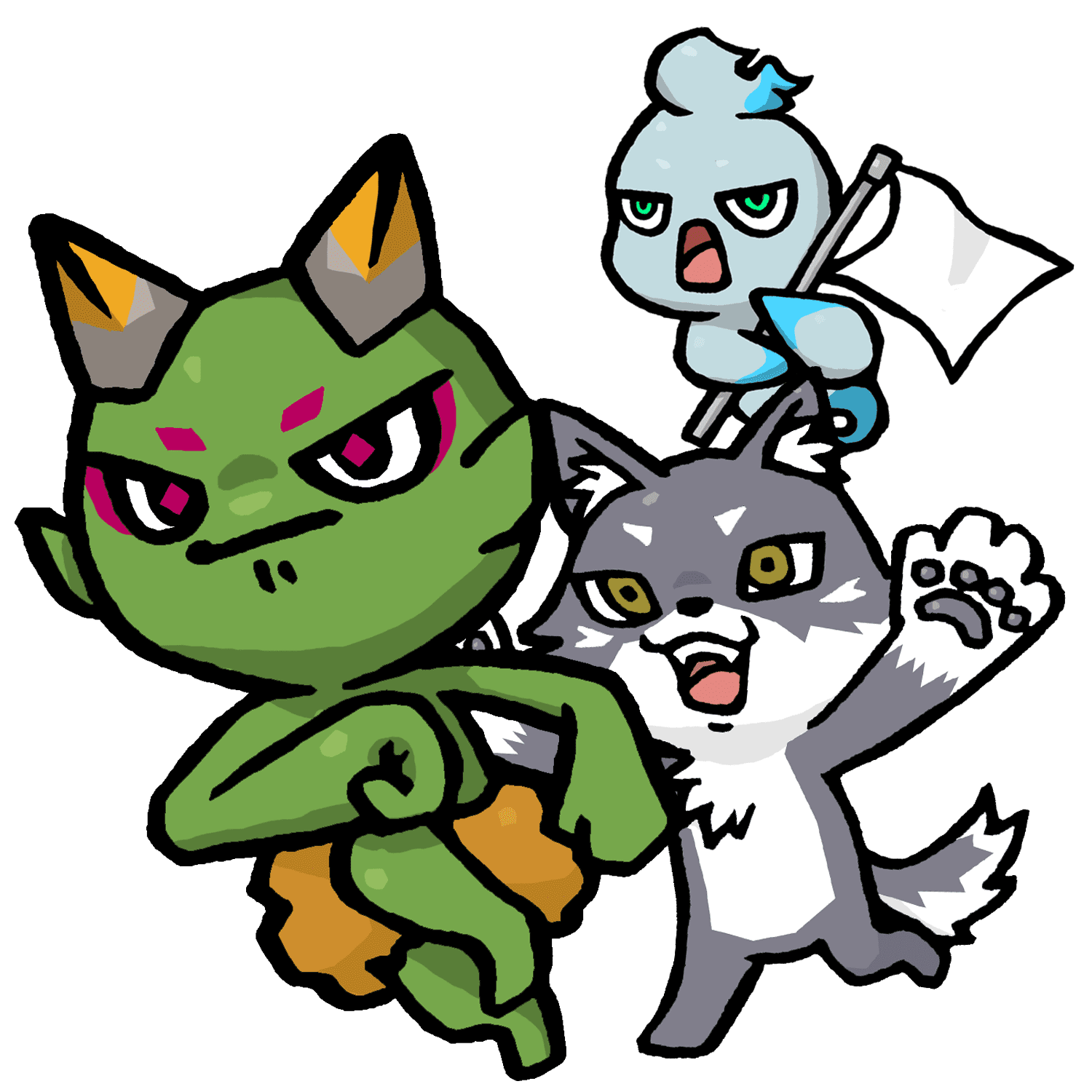 応援するCNPのイラスト