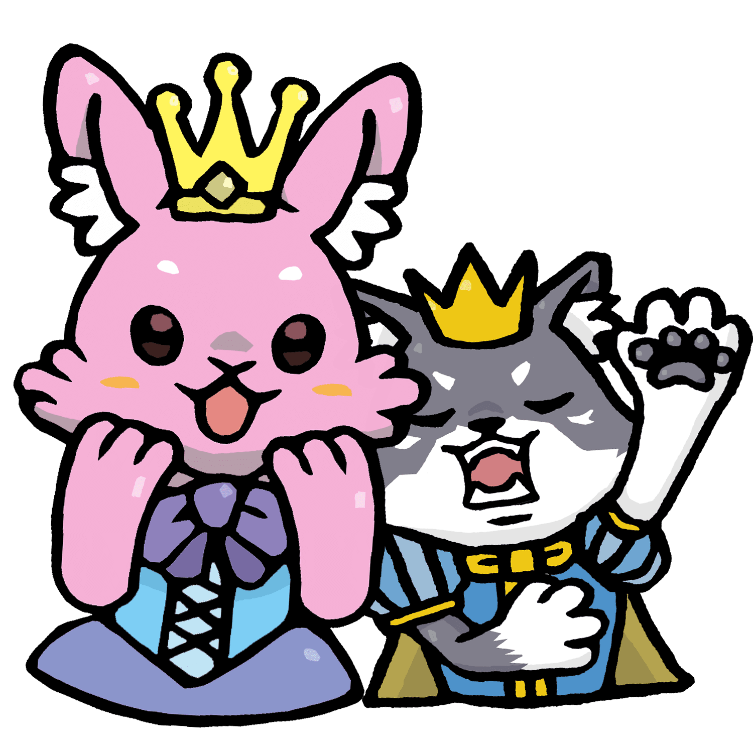 演技をするCNPのイラスト