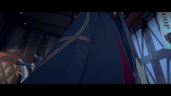 Evelyn fighting elegantly with string and a blade.