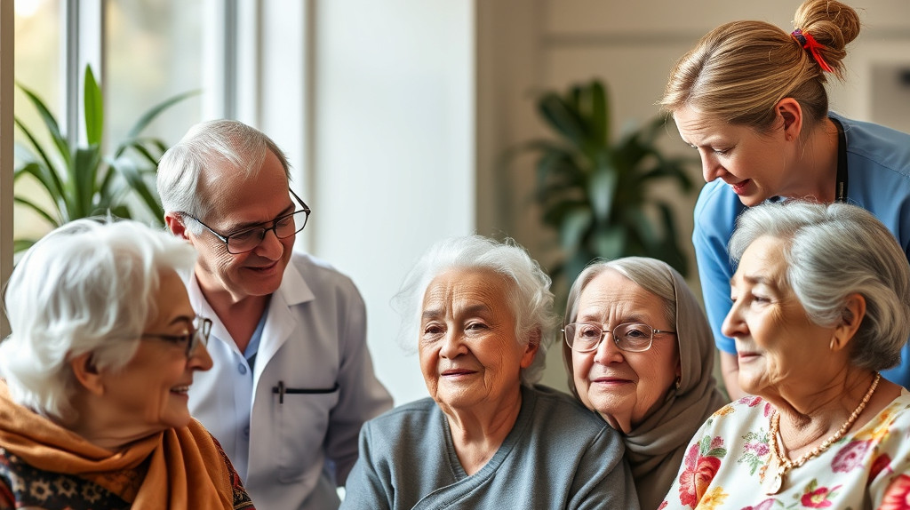 older adults receiving care and support
