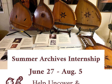 We are looking for an archives intern for this summer!