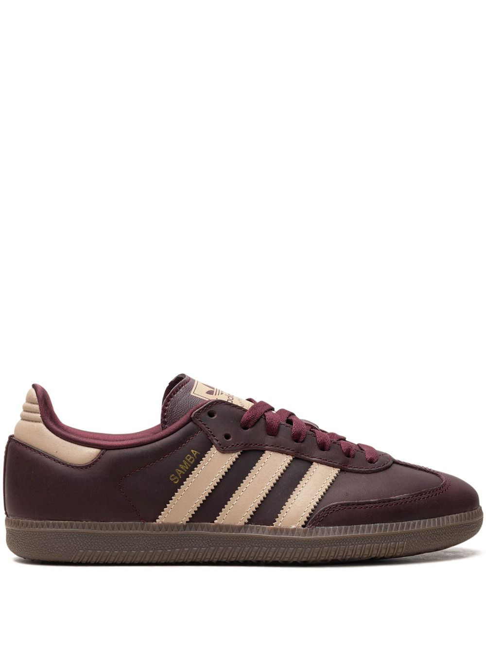 Adidas Samba OG “Maroon/Crystal Sand/Gold Metallic”