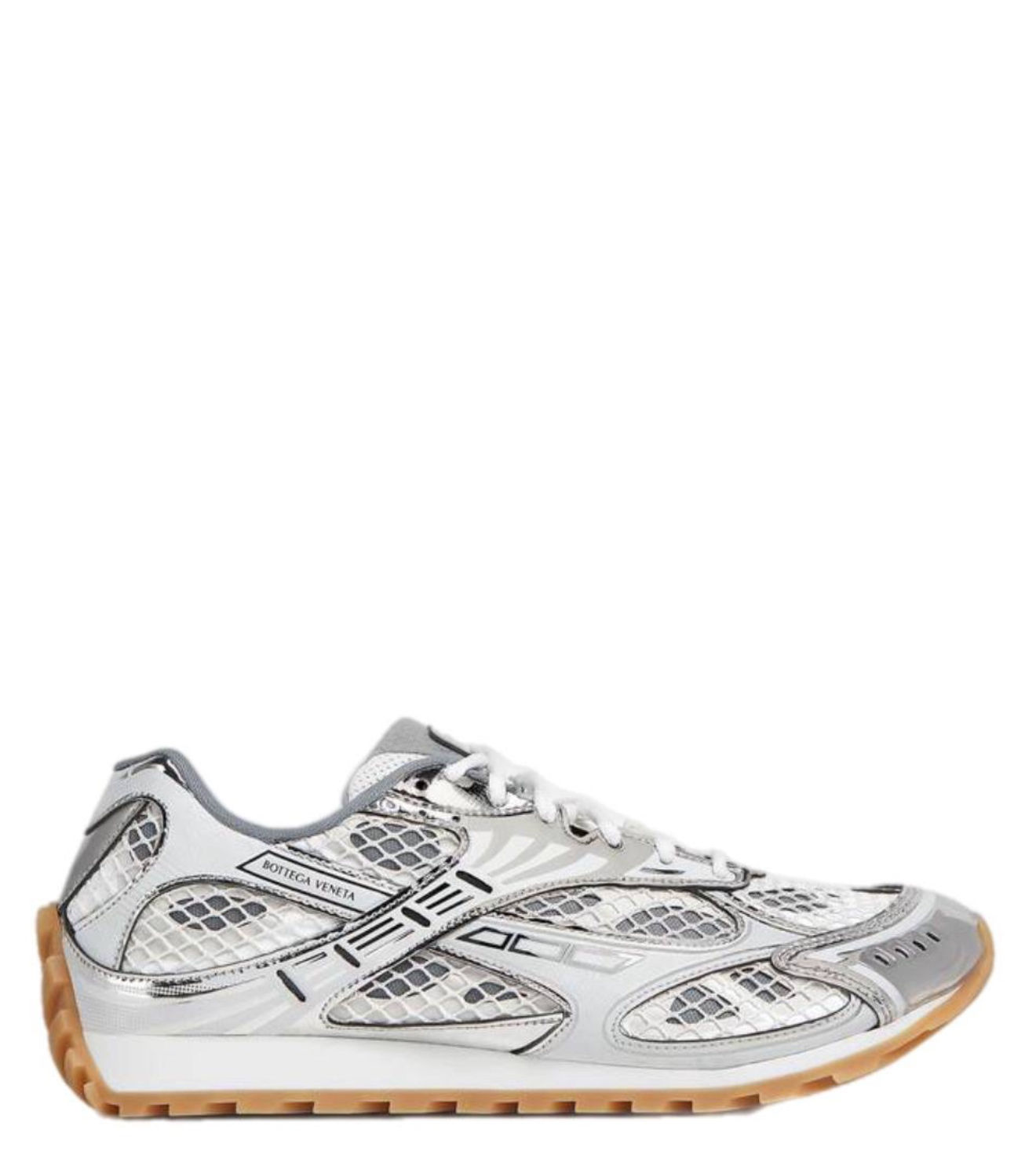 Bottega Veneta Orbit sneaker in Silver/White