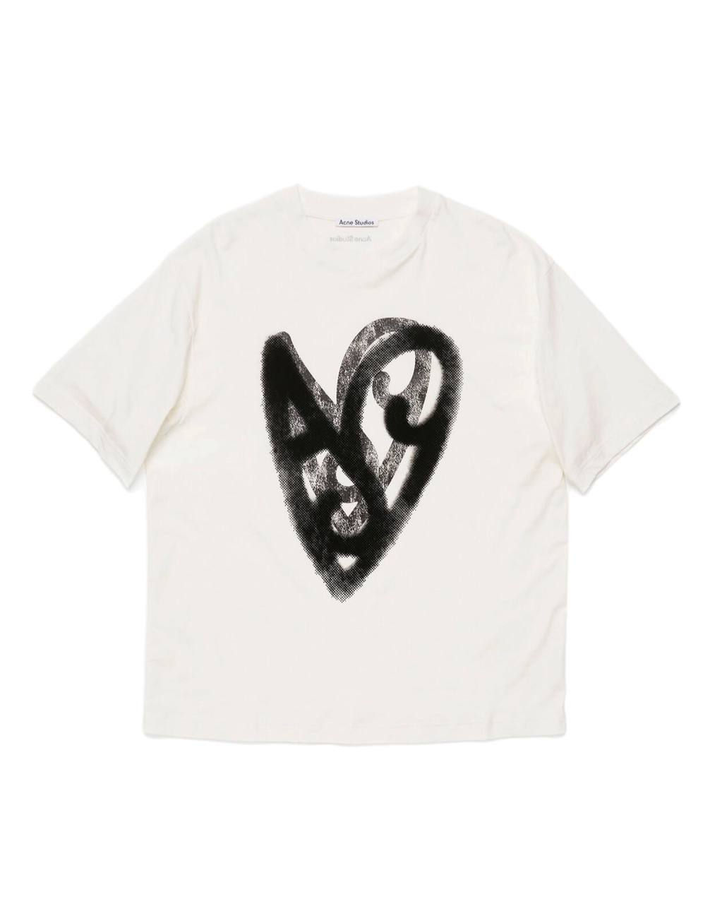 Acne Studios Printed T-shirt Optic White