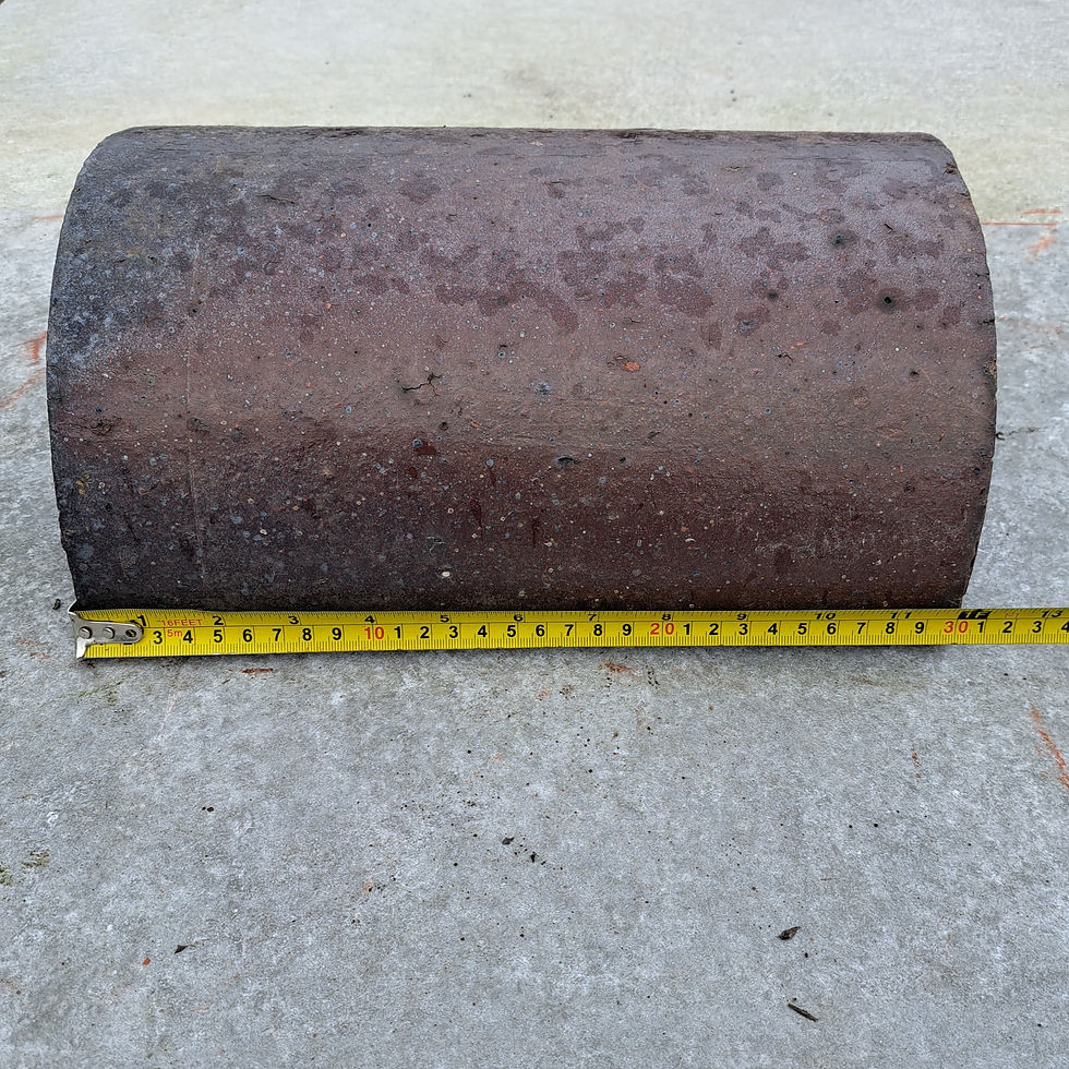 Thumbnail: Reclaimed Red Half Round Ridge Tile