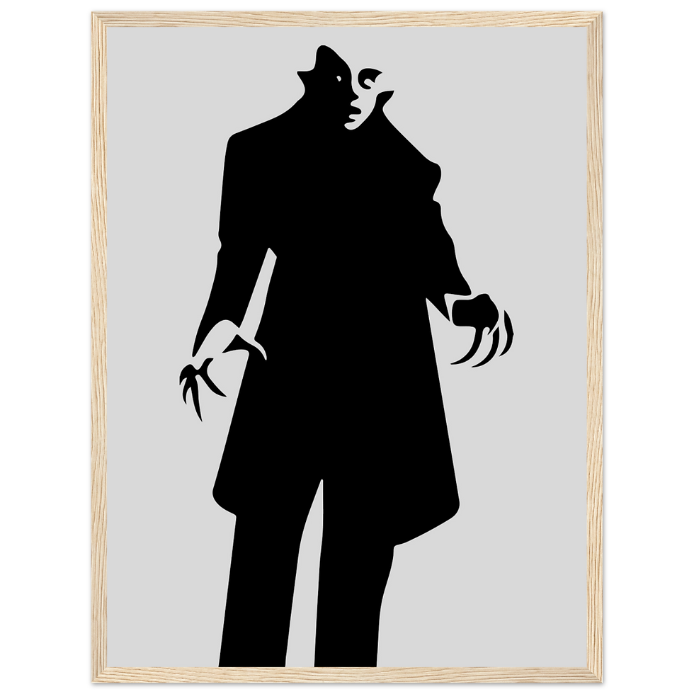 Thumbnail: Nosferatu - 20s Sci-Fi Horror Movie Minimalist Poster