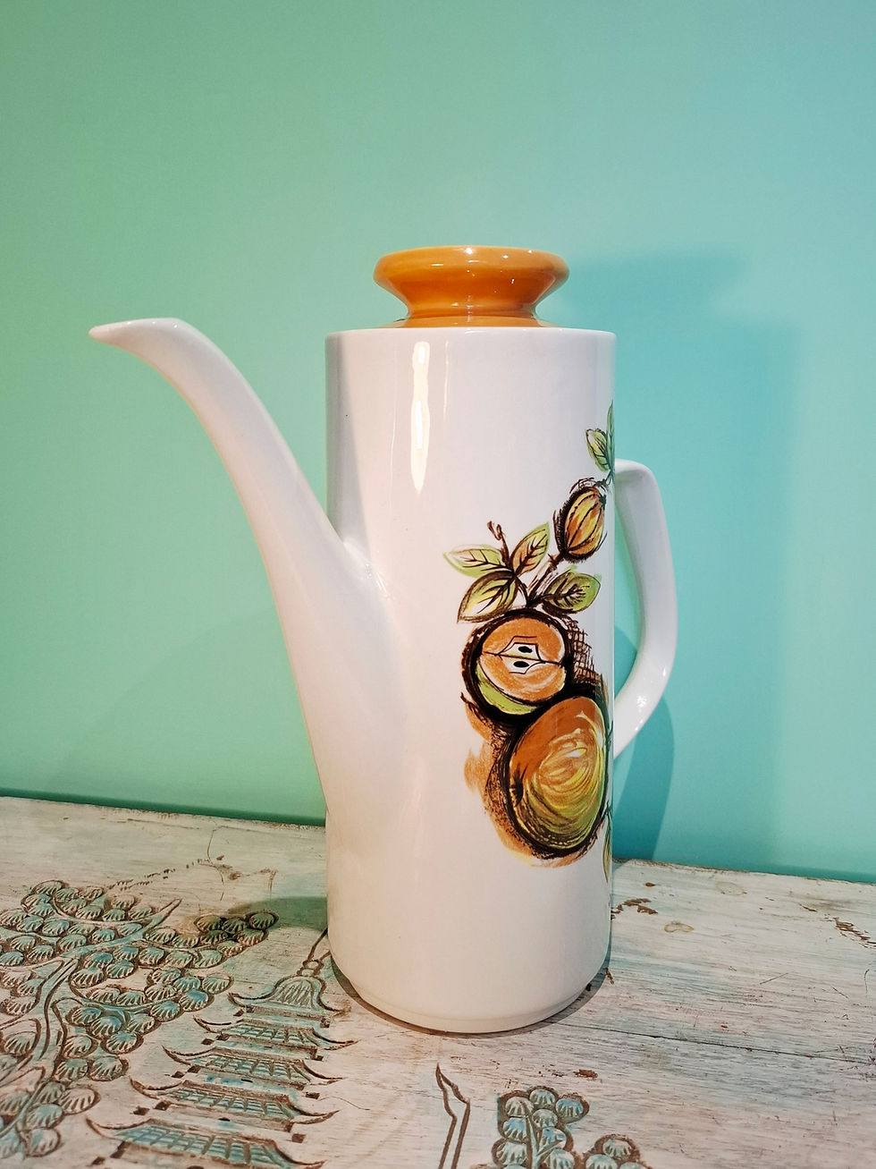 Thumbnail: Studio line Eden pattern coffee pot, late 1960s