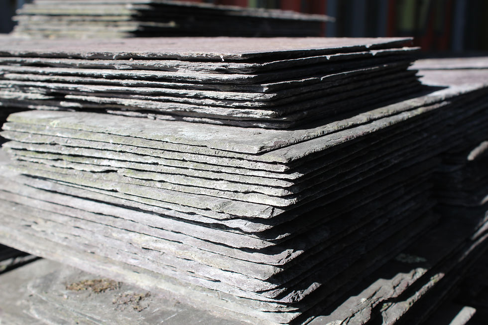 Thumbnail: 18" x 9" Viscountess Penrhyn Purple / Heather Reclaimed Welsh Roof Slates