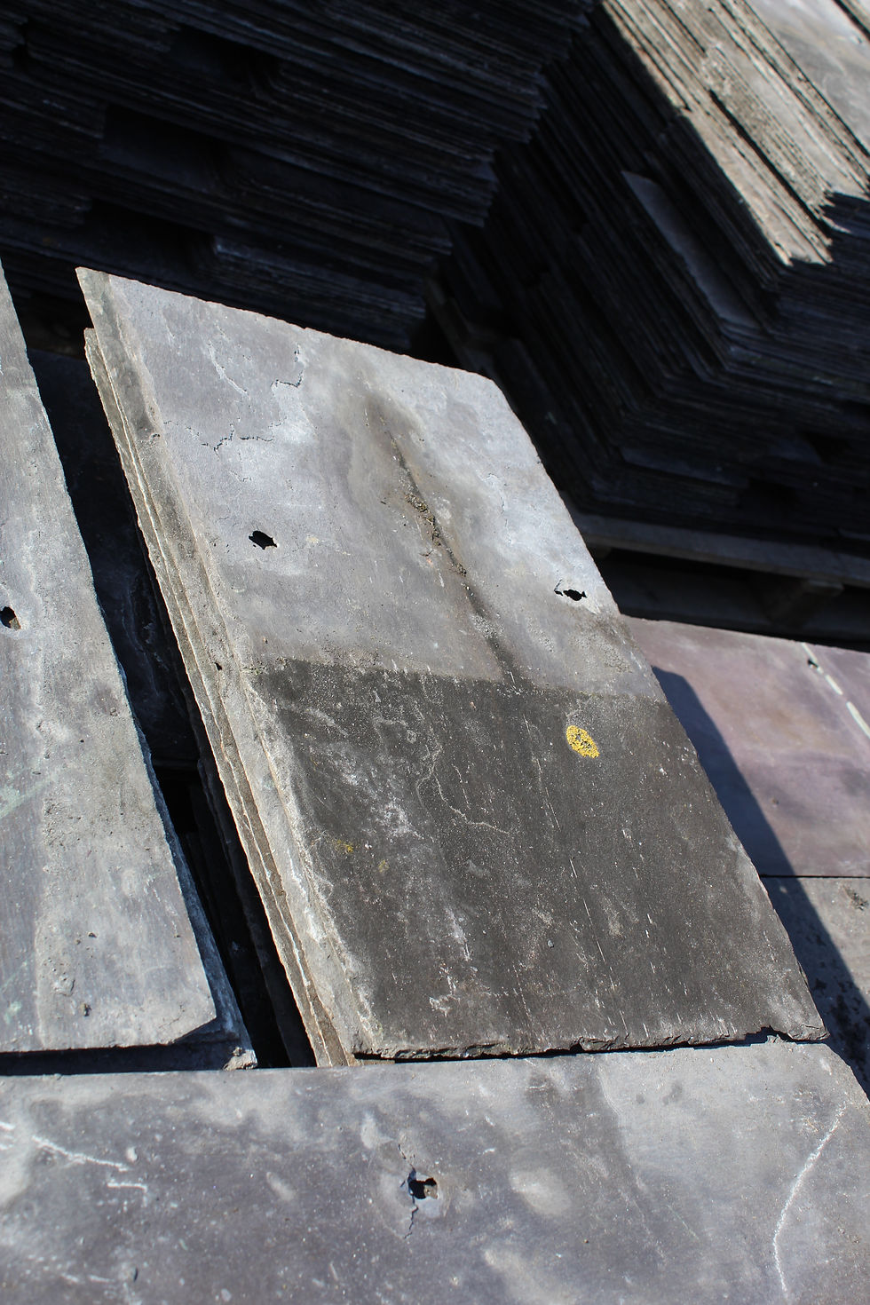 Thumbnail: 24" x 14" Princess Bangor Blue / Grey Reclaimed Welsh Roof Slates