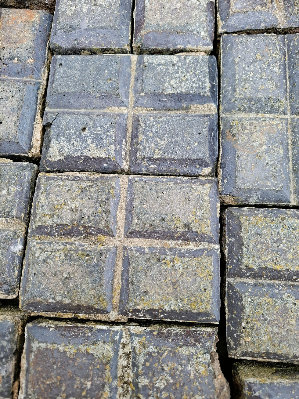 Thumbnail: reclaimed clay pavers close up texture