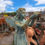 Thumbnail: Beautiful verdigris Cast Iron Fairy Statue, version 2