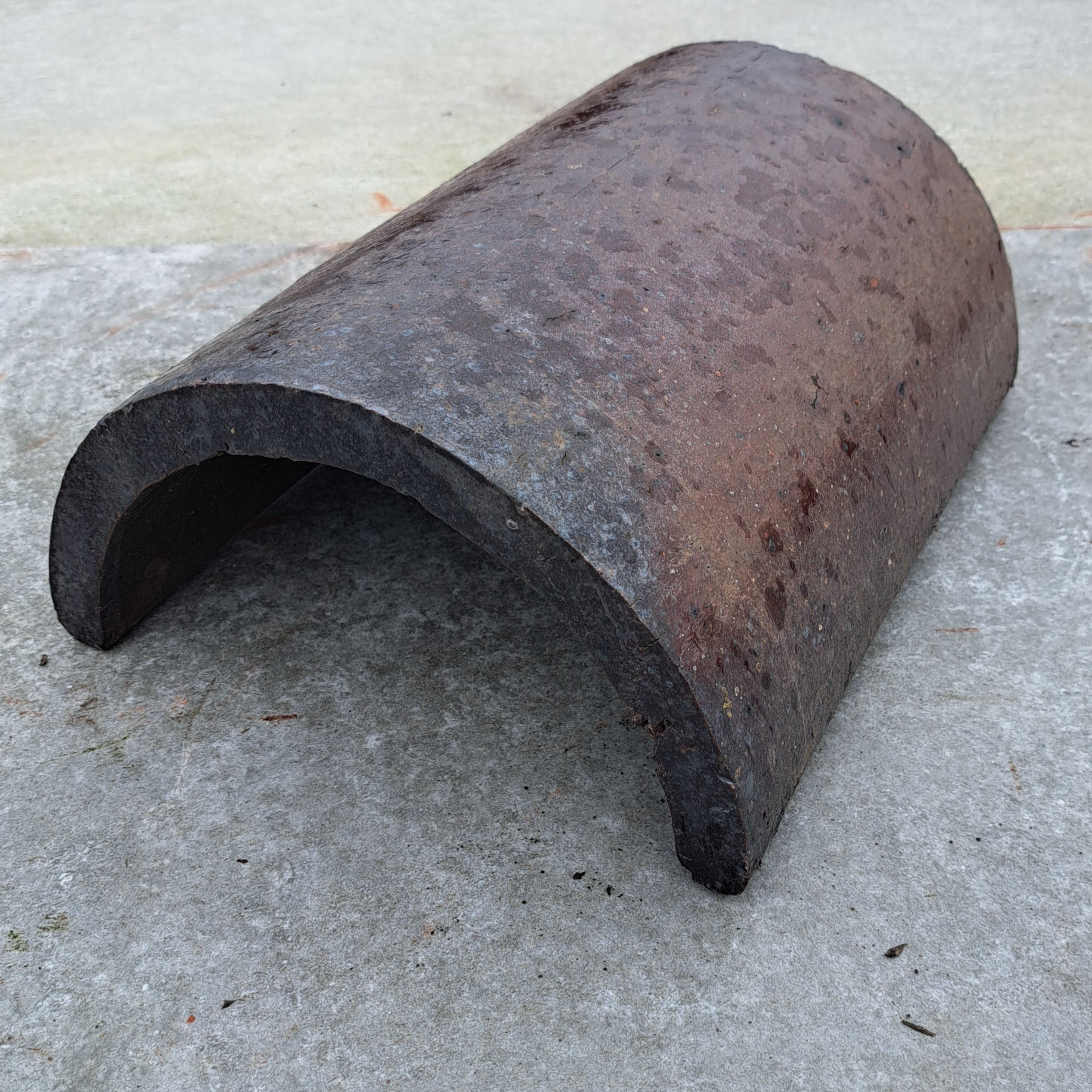 Reclaimed Red Half Round Ridge Tile