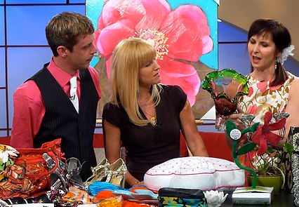 Still shot of Darlene on an episode of Roger TV's Daytime with the hosts.