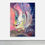 Thumbnail: Abstract painting, Glowing Stellium on a white wall