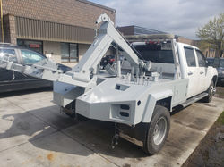 Tow Truck Sandblasted and Painted White