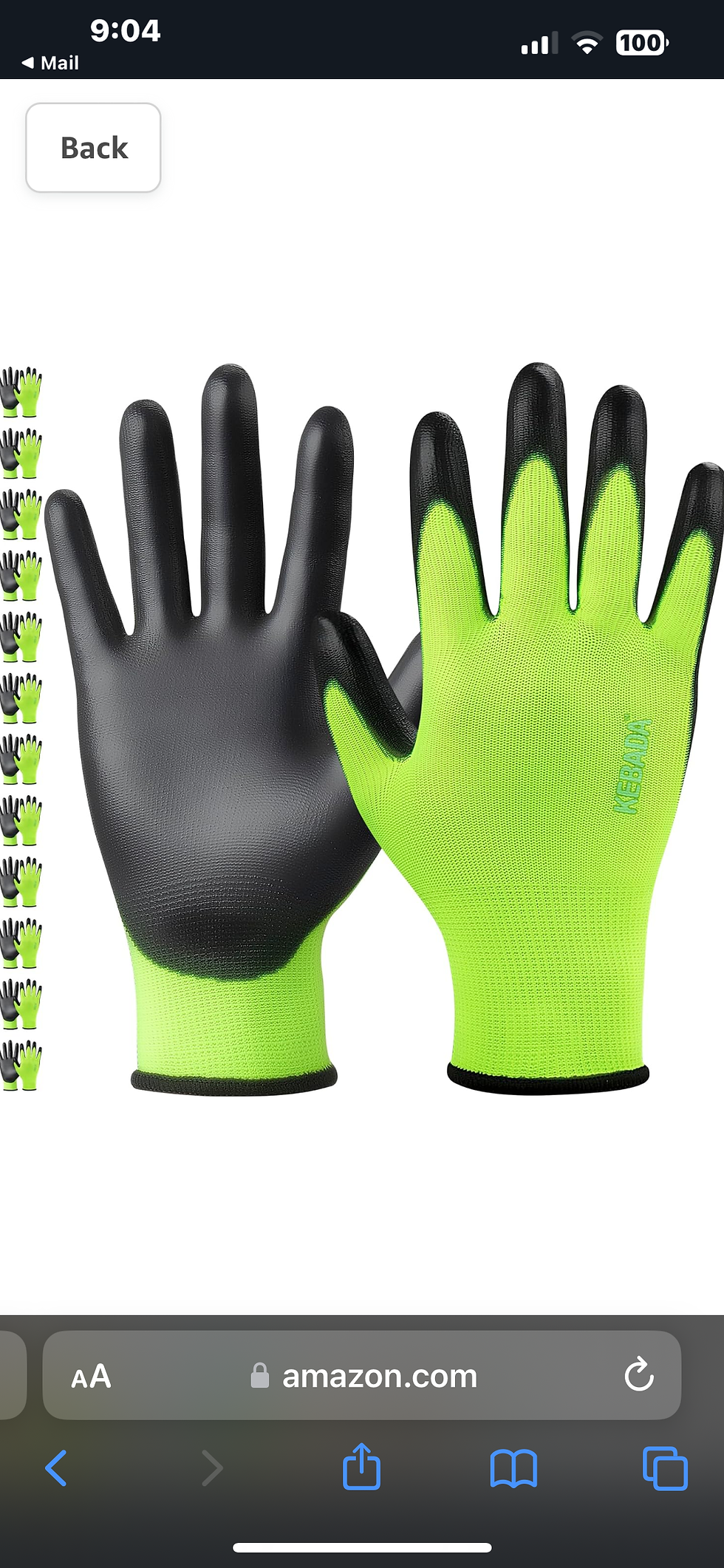 Kaboda Touchscreen Work Gloves