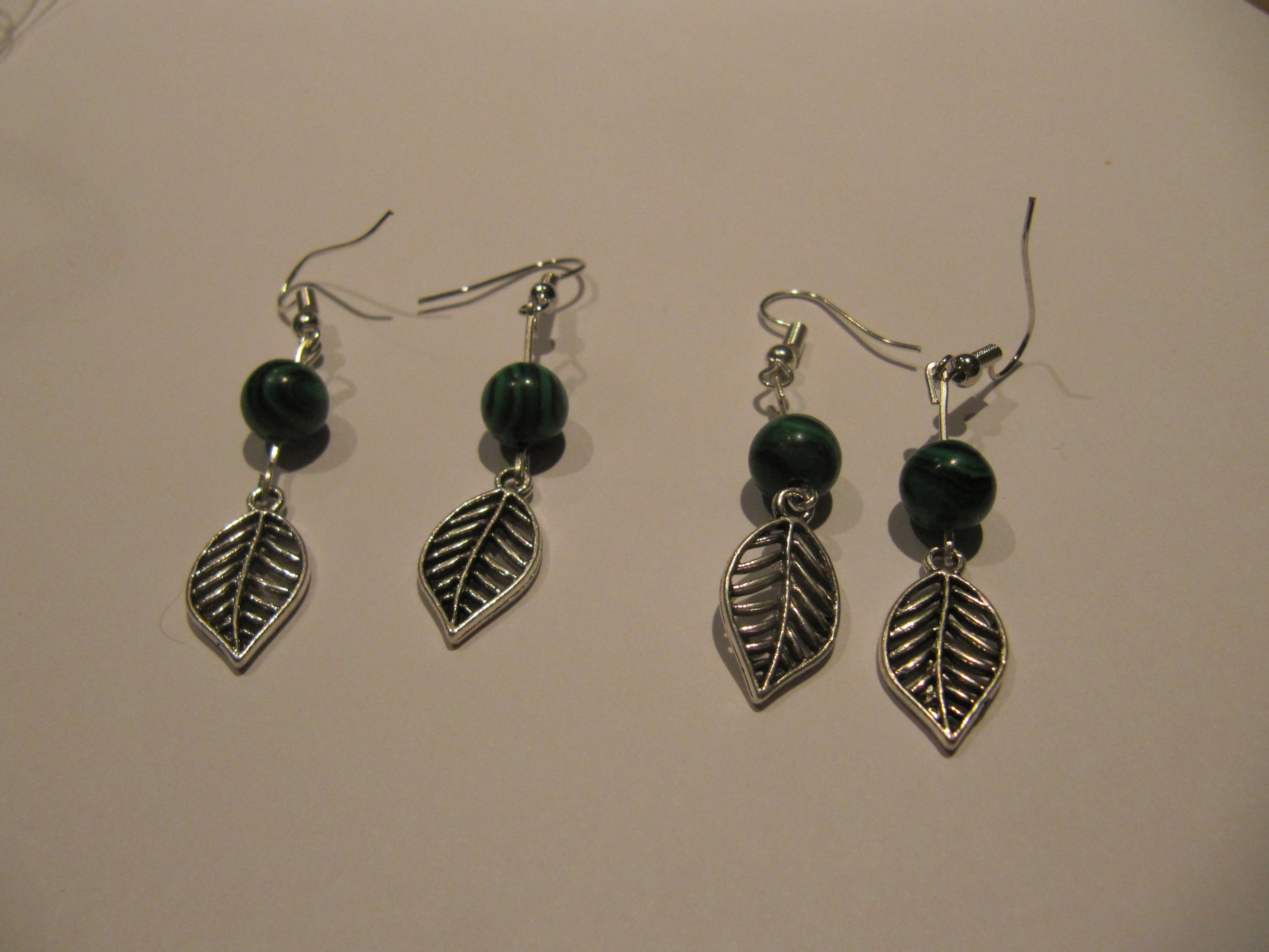 Malachite Boucles d'Oreilles