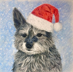 Taco's holiday card art