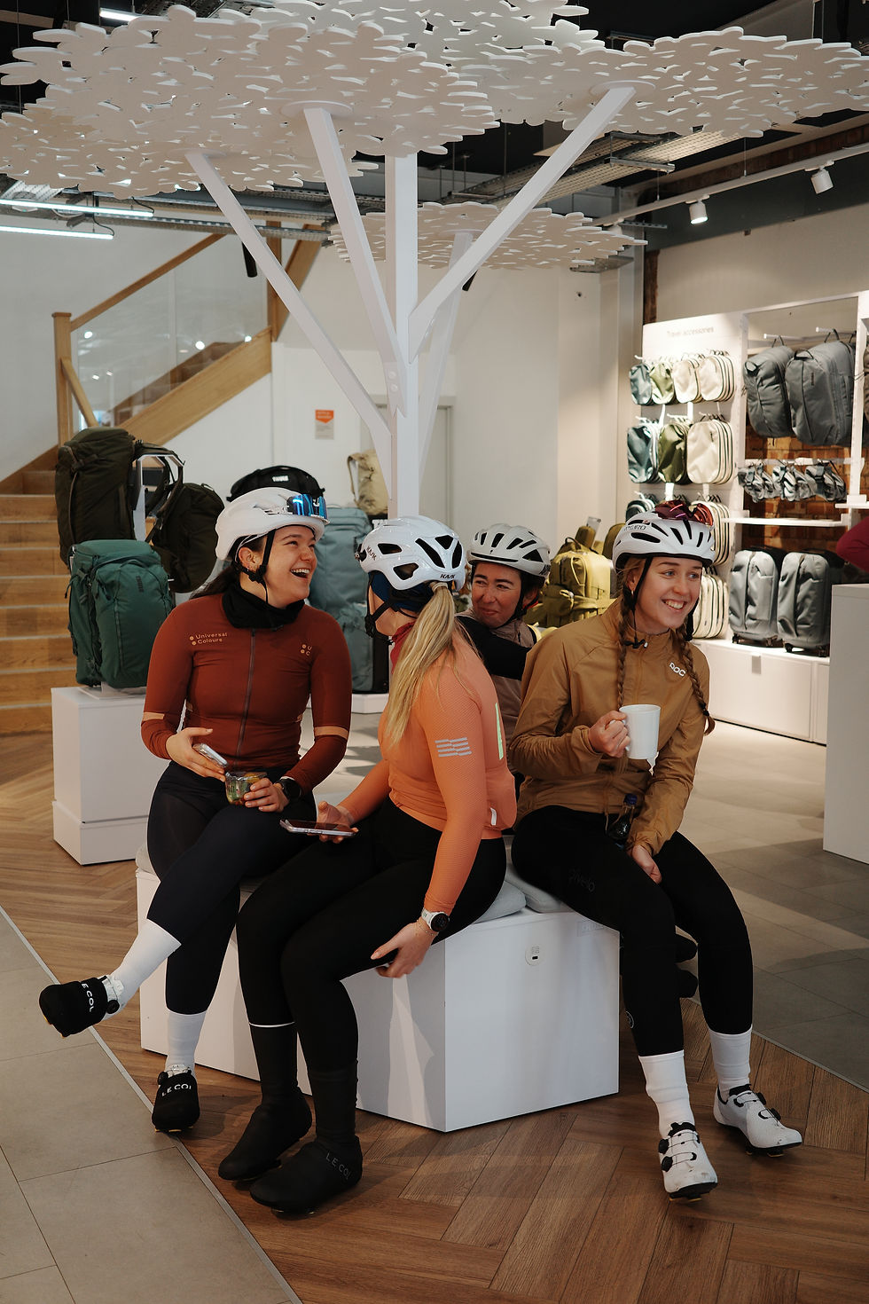 Non-guided ride finishing at Thule for an Ole & Stein lunch spread