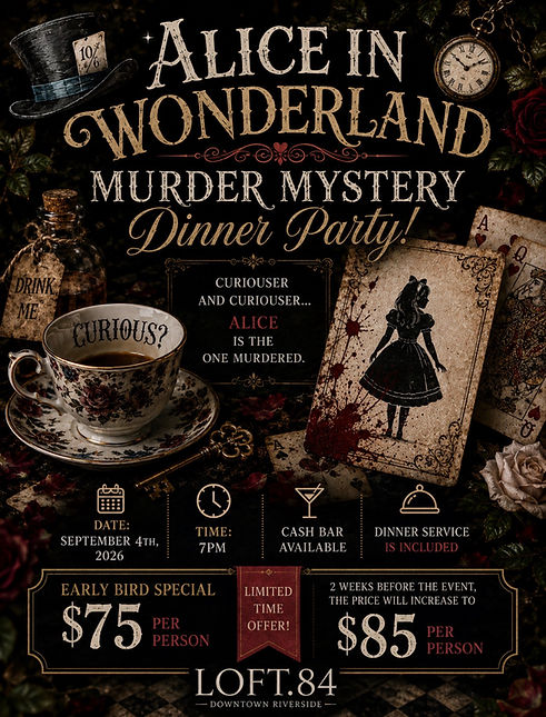 Alice in Wonderland Murder Mystery Dinner