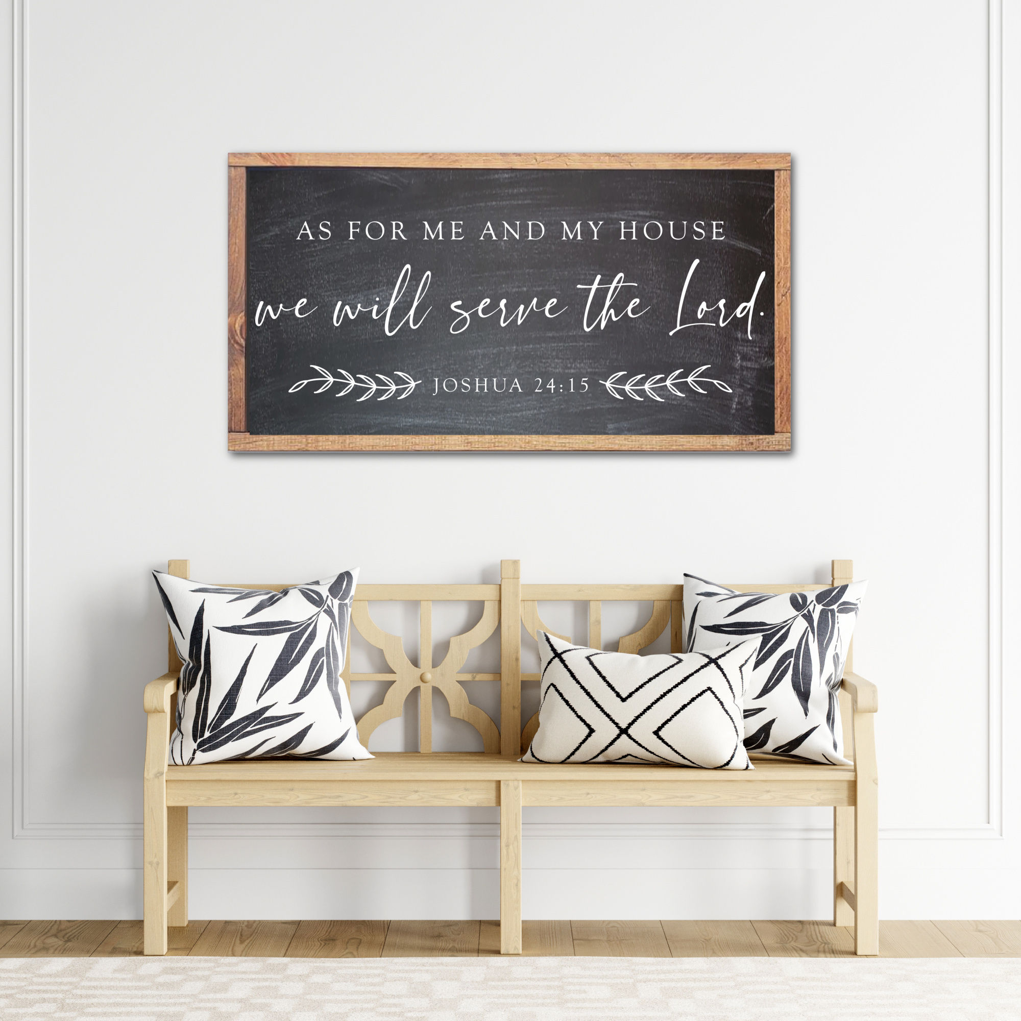 As For Me And My House We Will Serve the Lord Sign, Joshua 24 15, Scripture Sign