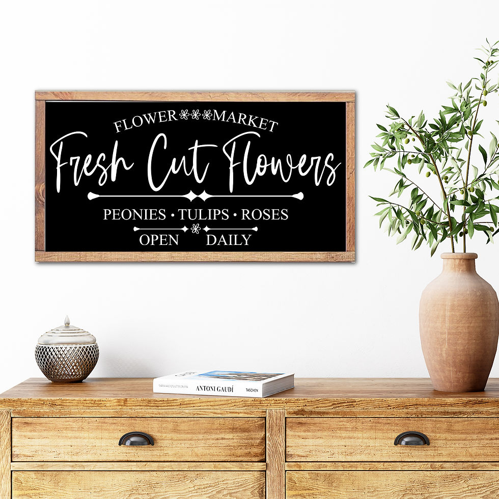 Thumbnail: Fresh Cut Flowers Sign, Flower Market Sign, Farmhouse Spring Decor