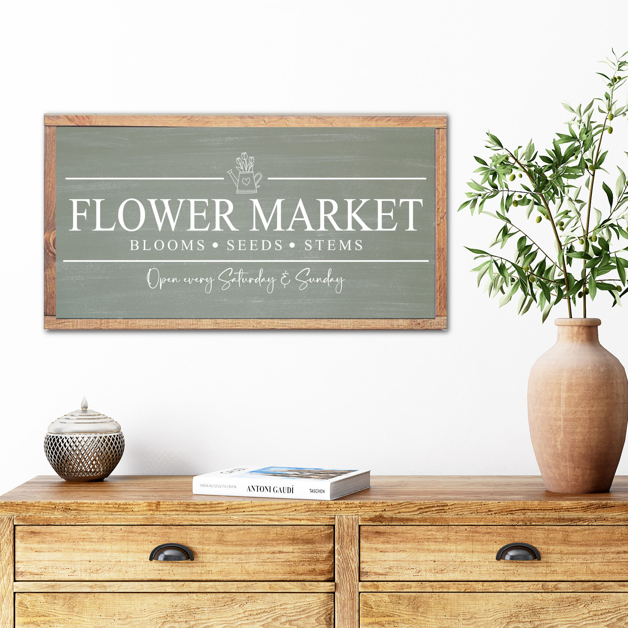 Flower Market Sign, Farmhouse Flower Market Spring Sign, Fresh Cut Flower Market