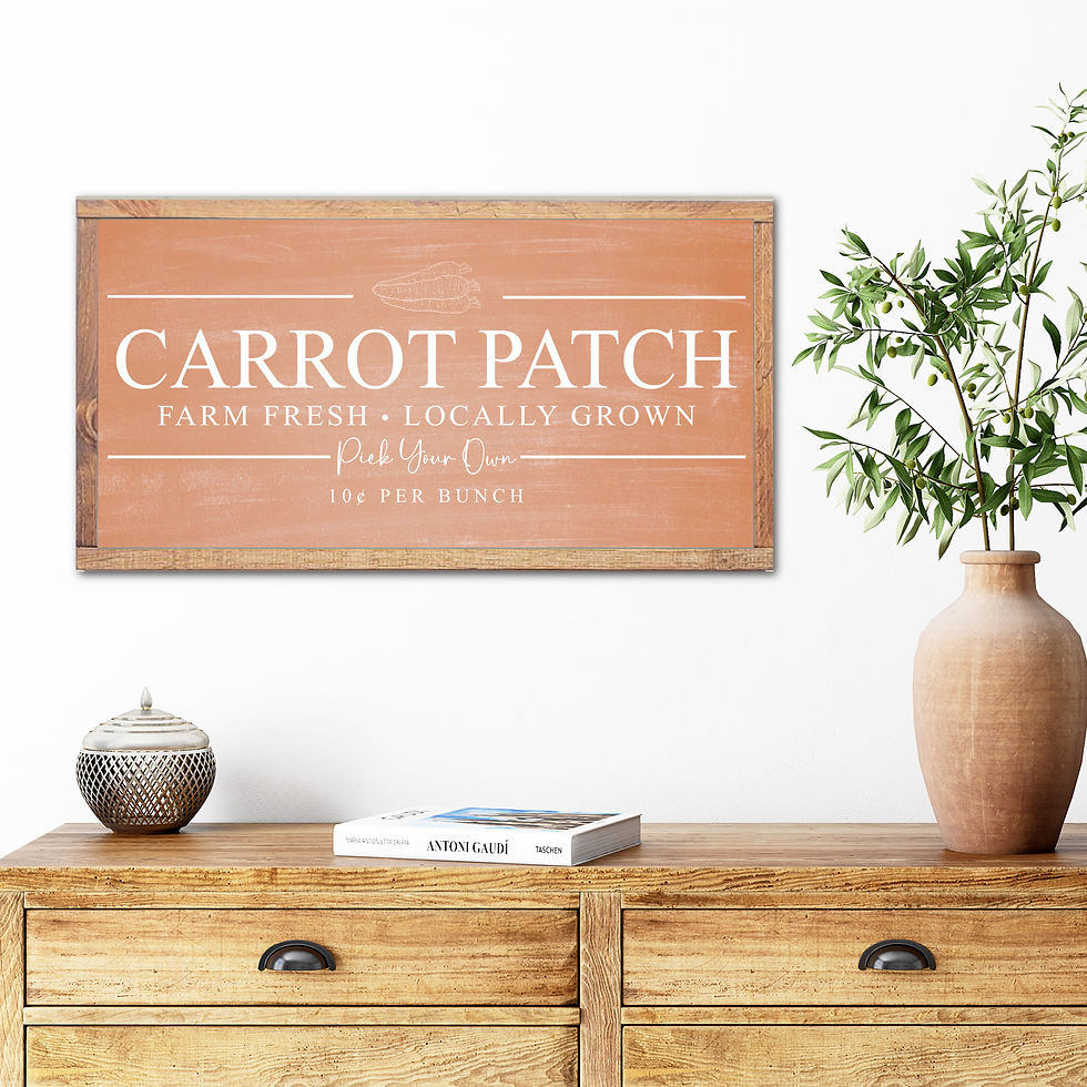 Thumbnail: Carrot Patch Sign, Farmhouse Easter Decor, Easter Entryway Decor, Easter Mantel