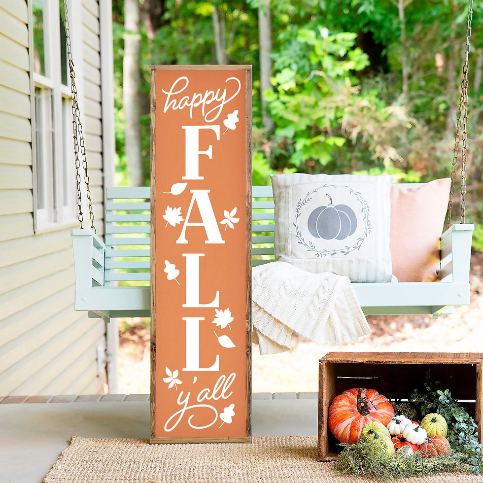 Thumbnail: Happy Fall Yall Fall Porch Sign, Fall Wood Porch Leaner Sign