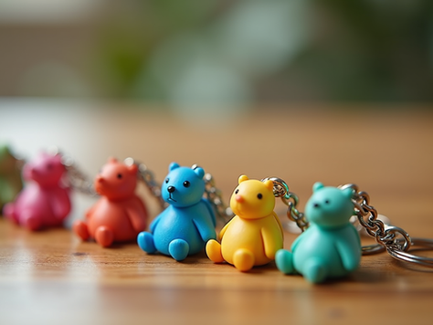 Miniature Polymer Clay Keychains: Perfect Gifts for All