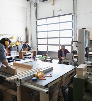 Woodworking Workshop Scene