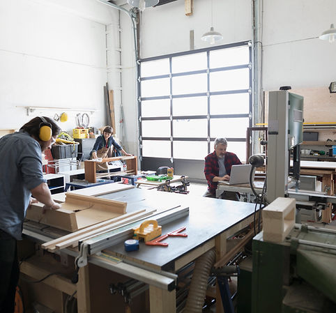 Woodworking Workshop Scene