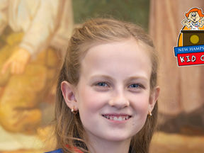 New Hampshire Kid Governor speaking confidently during an interview about healthy choices, leadership, and preventing smoking, vaping, and drug use, highlighting youth voice and empowerment in building a stronger community.