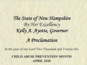 Governor Ayotte Proclaims April is Child Abuse Prevention Month