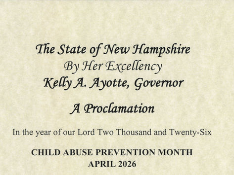 Governor Ayotte Proclaims April is Child Abuse Prevention Month