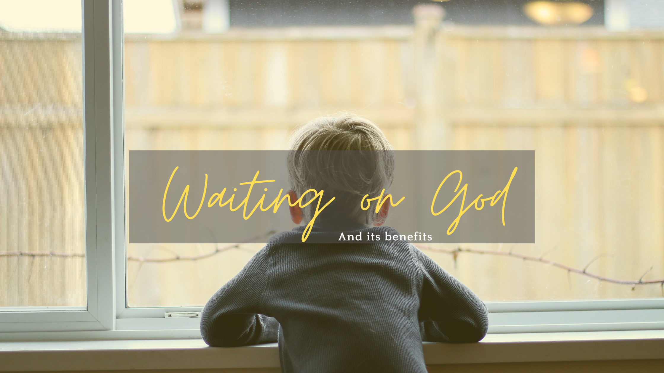 Check out our first Blog about waiting on God content media