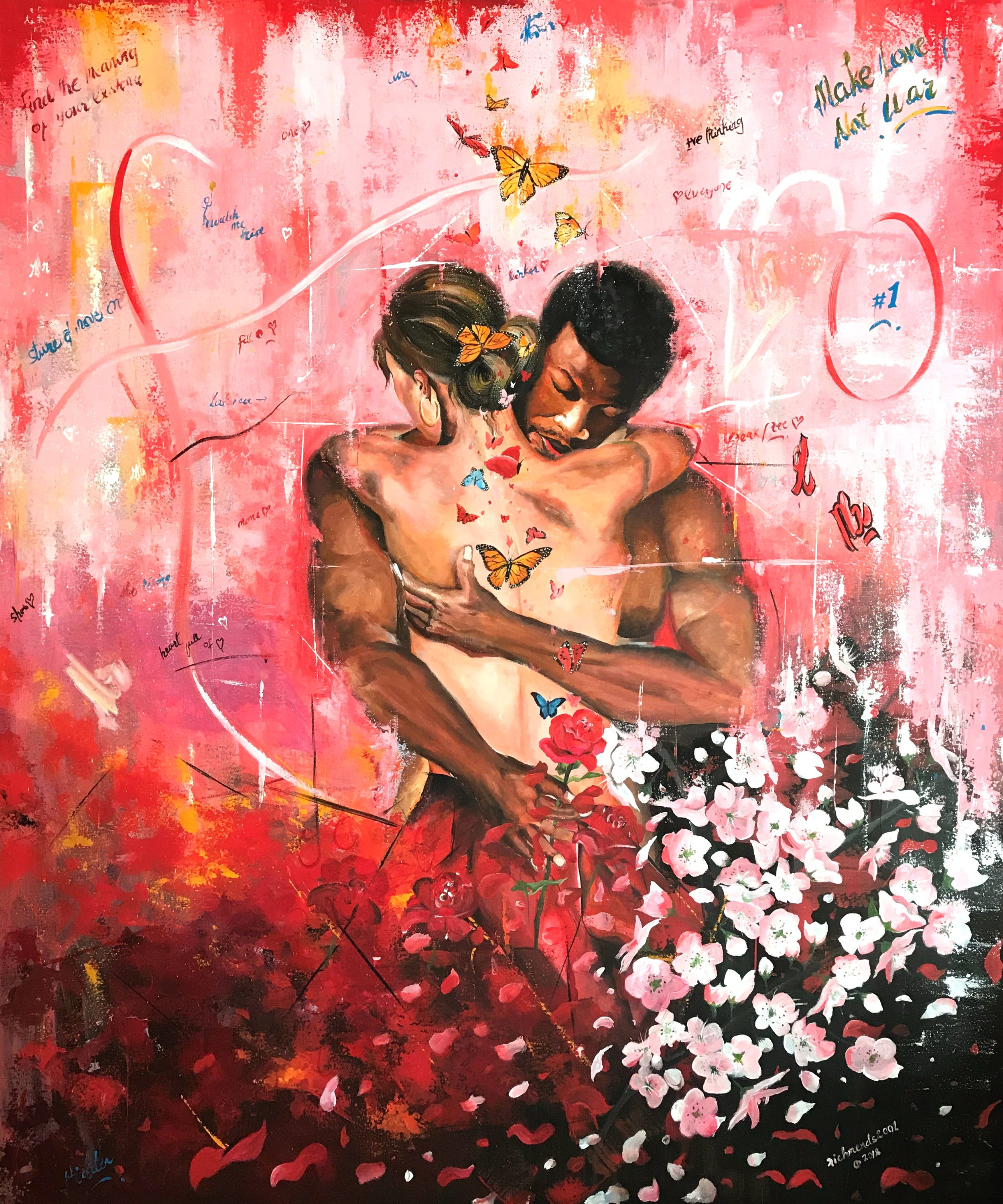 Limited Edition Canvas Prints Of Lovers Embrace Mysite