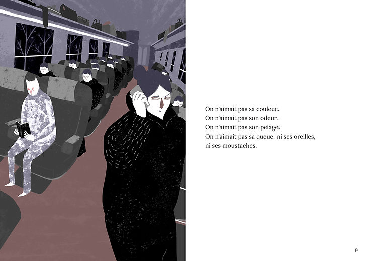 laurent boissier_boilau illustration_chats_dans le train