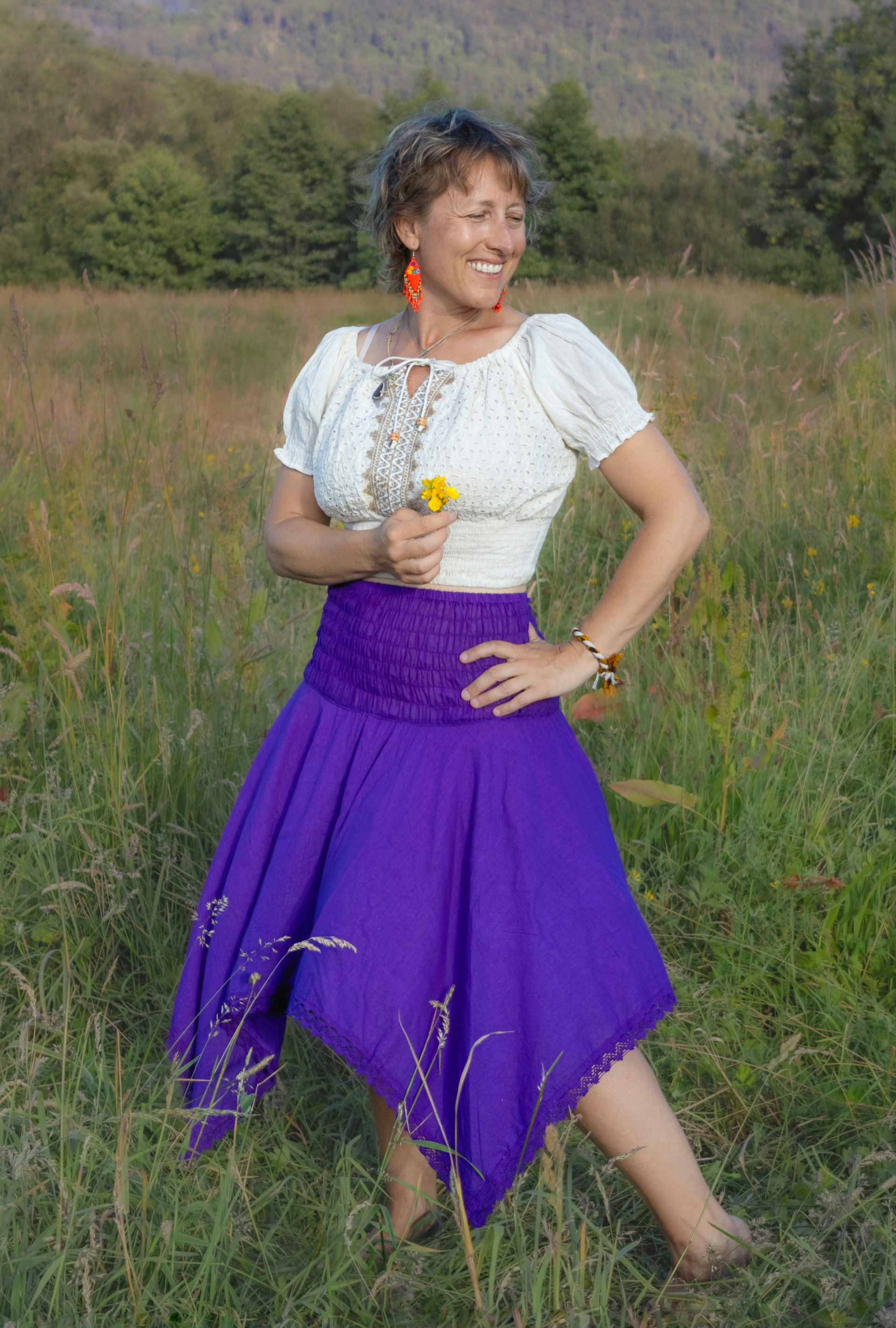 Cotton Asymmetrical Fairy Skirt