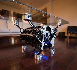 Engine block coffee table