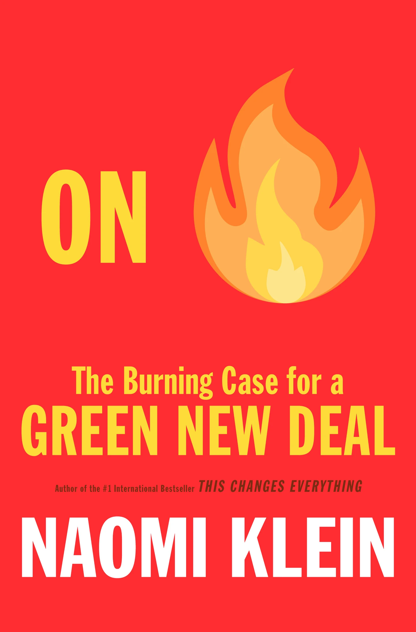 Copertina del libro The burning case for a green new deal