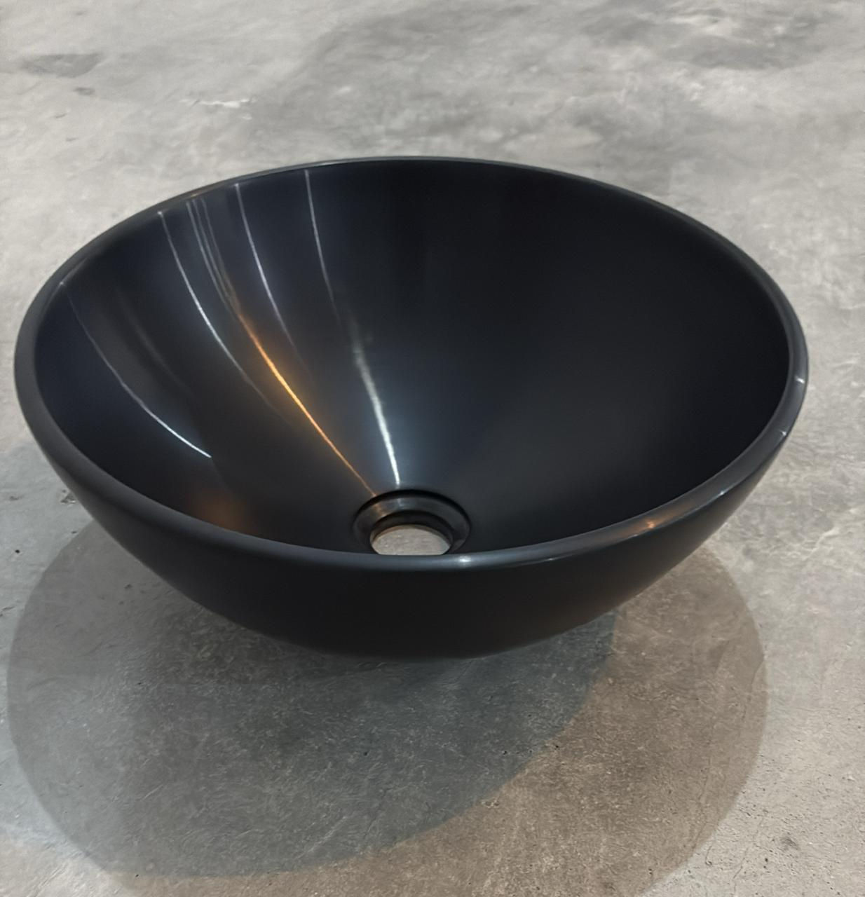 Cuba de Apoio Redonda 34cm em Resina (Resimetal)