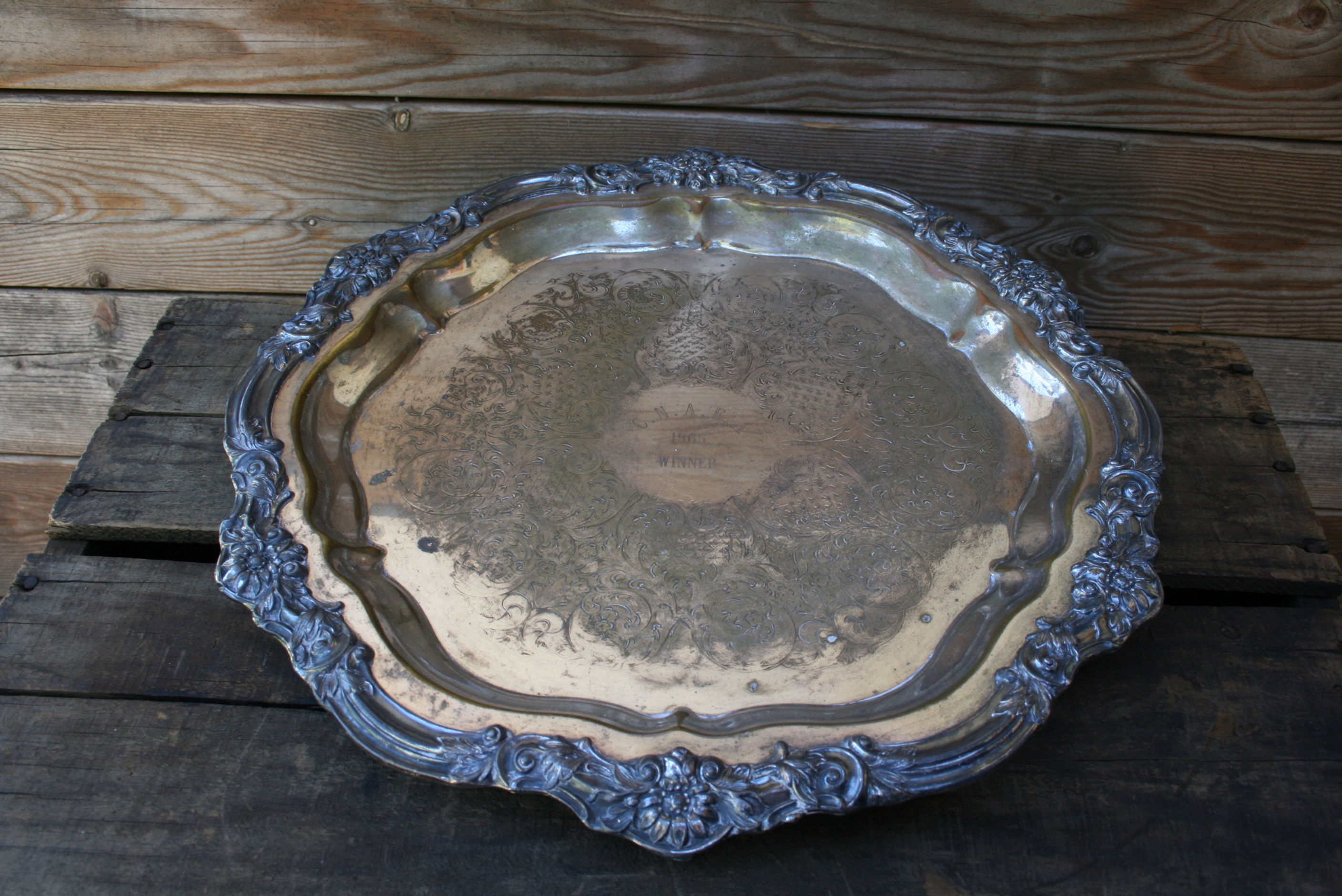 Assorted Large Silver Trays