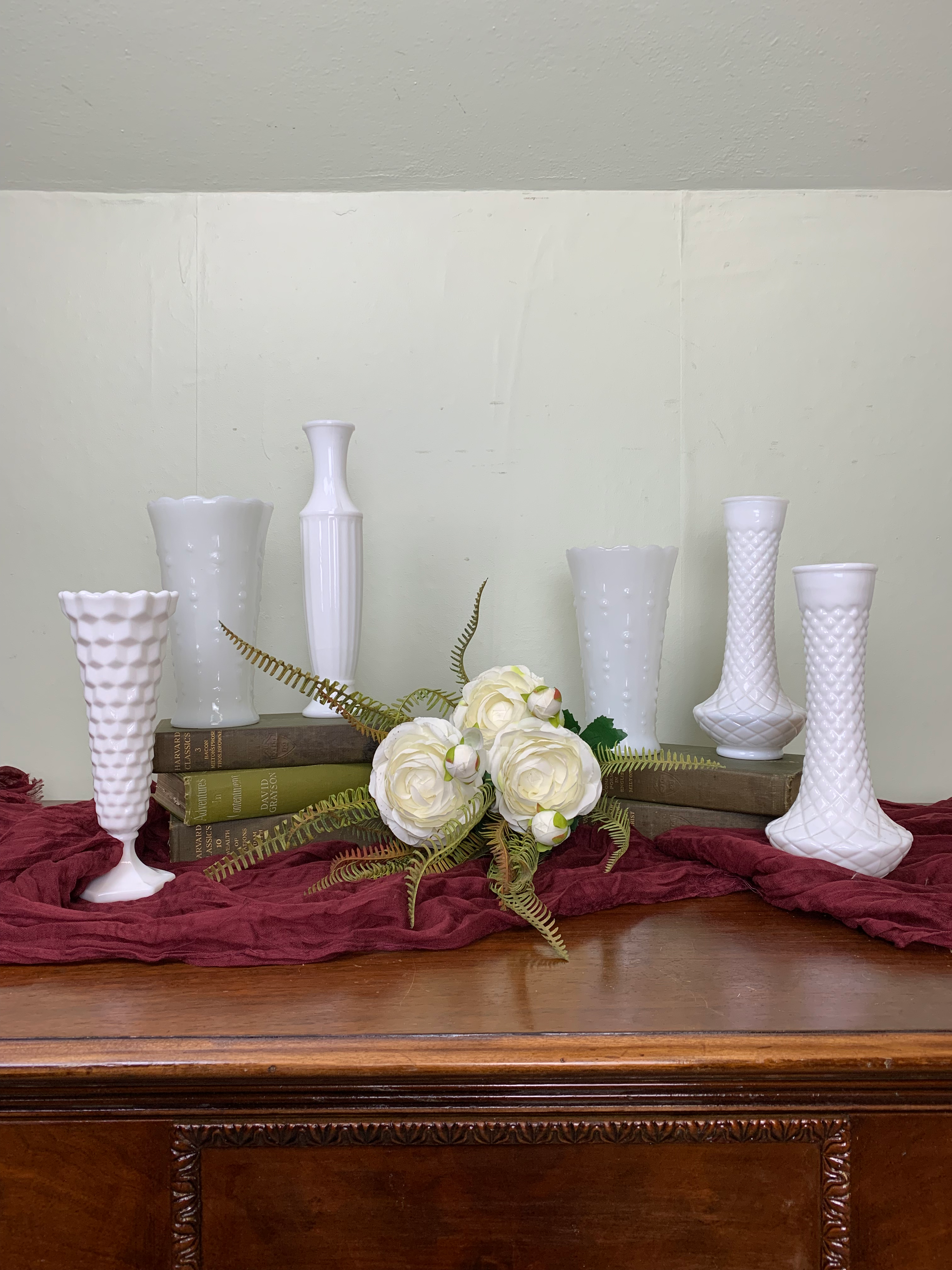 Milk Glass Vase