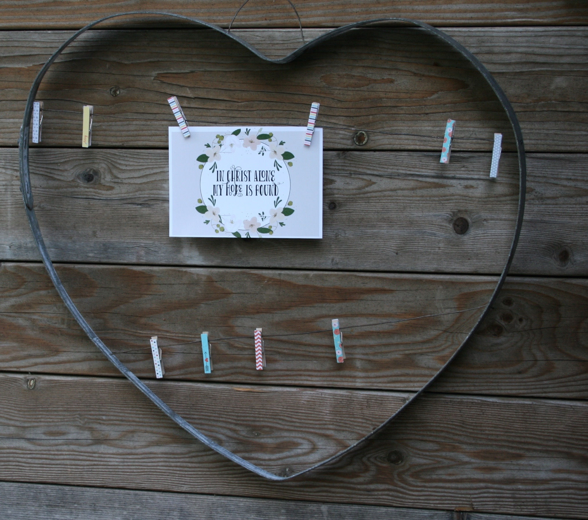 Metal Heart with Wire