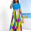 Thumbnail: Women's Geometric Pattern Dress With Hidden Pockets