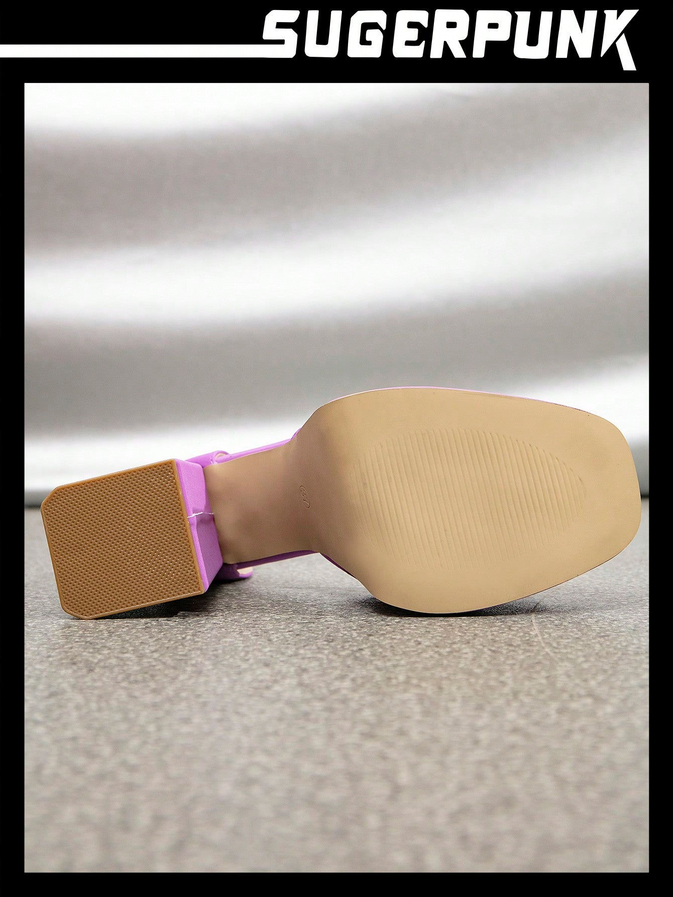 Ladies' Hollow Out Square Toe Thick Heel Platform Pumps