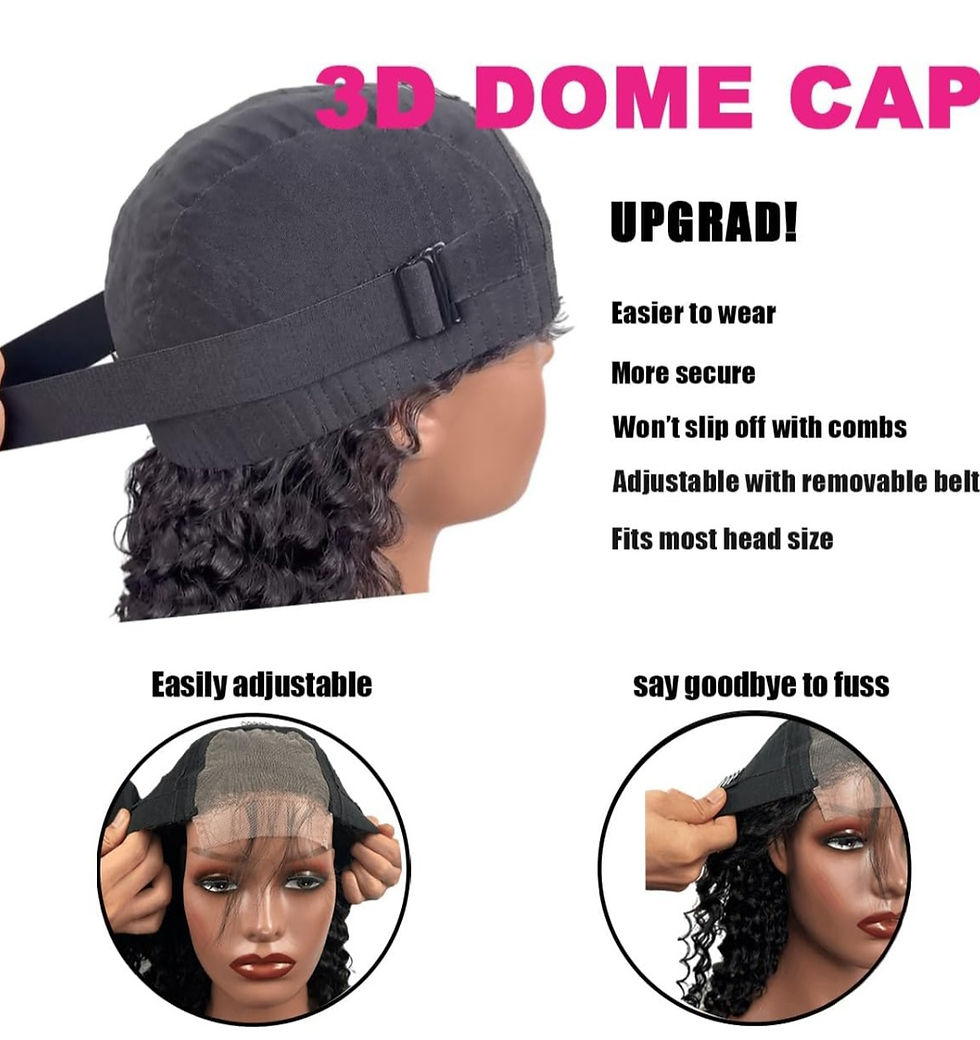 Thumbnail: Natural Black Deep Wave Lace Closure Wig